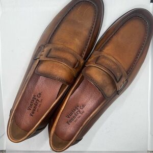 Vintage Foundry Co. Brown Leather Loafers NWOB